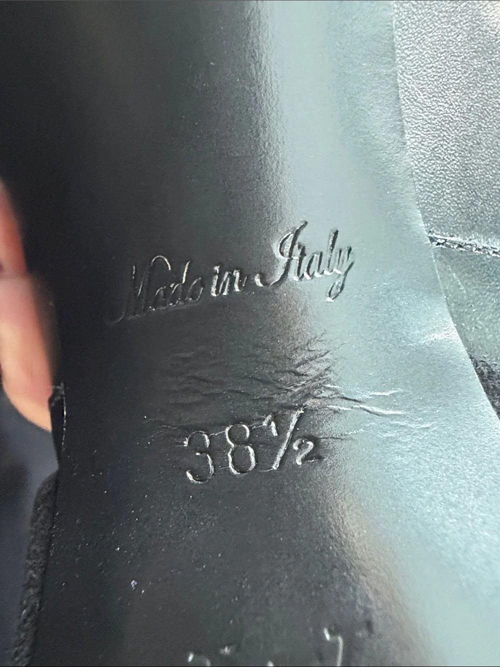 Louis Vuitton Black Platform Ankle Boots with Monogram Heel